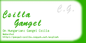 csilla gangel business card